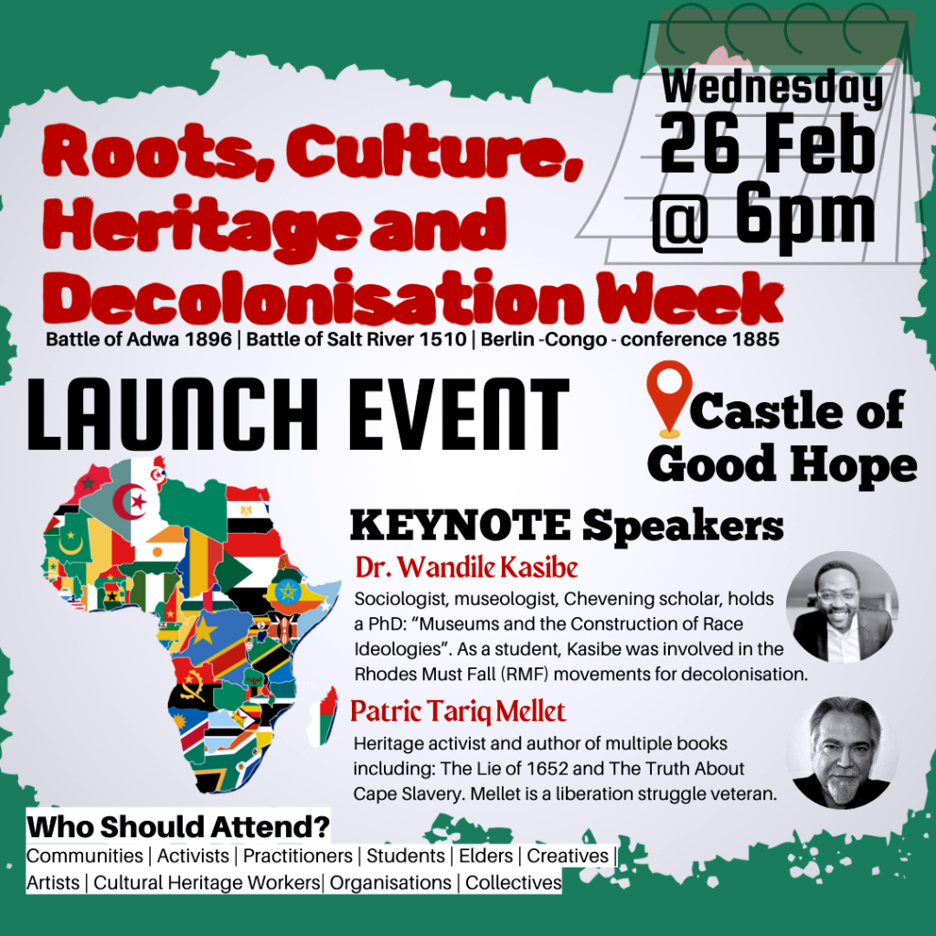 Roots Culture Heritage Decolonisation week