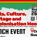 Roots Culture Heritage Decolonisation Week 2025